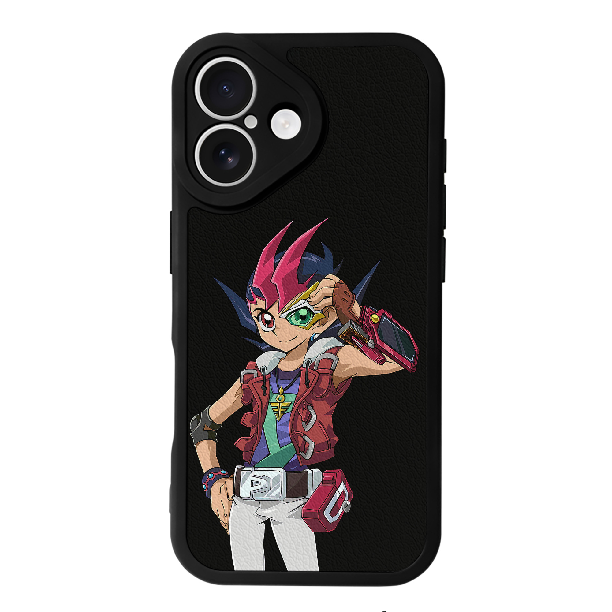 遊☆戯☆王 Yu-Gi-Oh! 【iPhone 16シリーズ対応】シリコンスマホケース（レザー調） 材質：シリコン